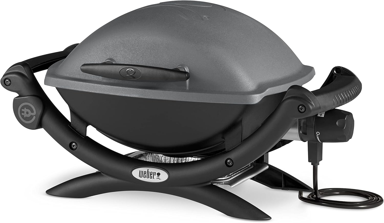 Weber Q1400 Dark Gray – Elektrogrill für Balkon, Terrasse & Garten