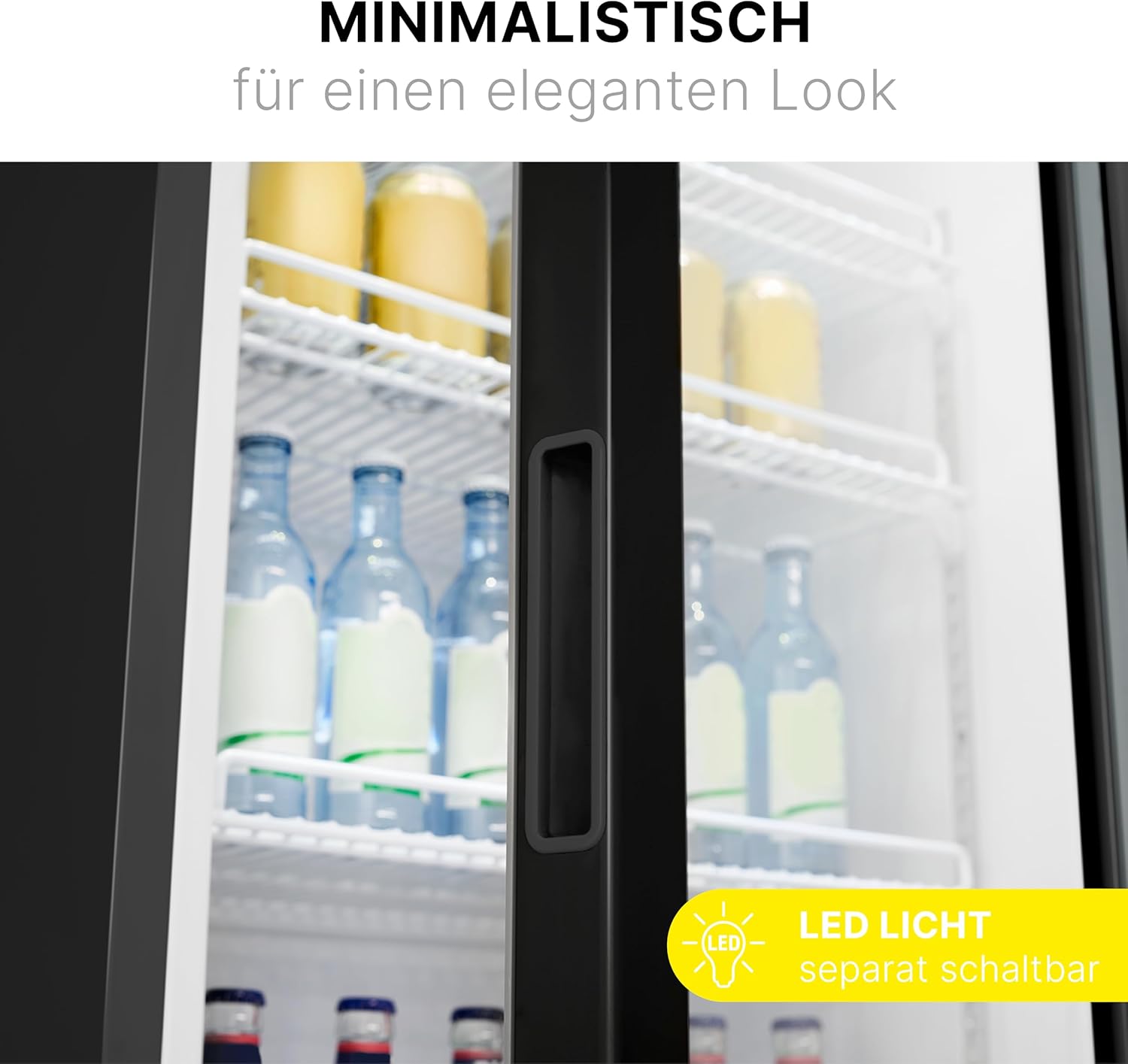 Bomann Getränkekühlschrank 347 L mit Glastür & LED-Beleuchtung – Sicher, Flexibel & Stilvoll