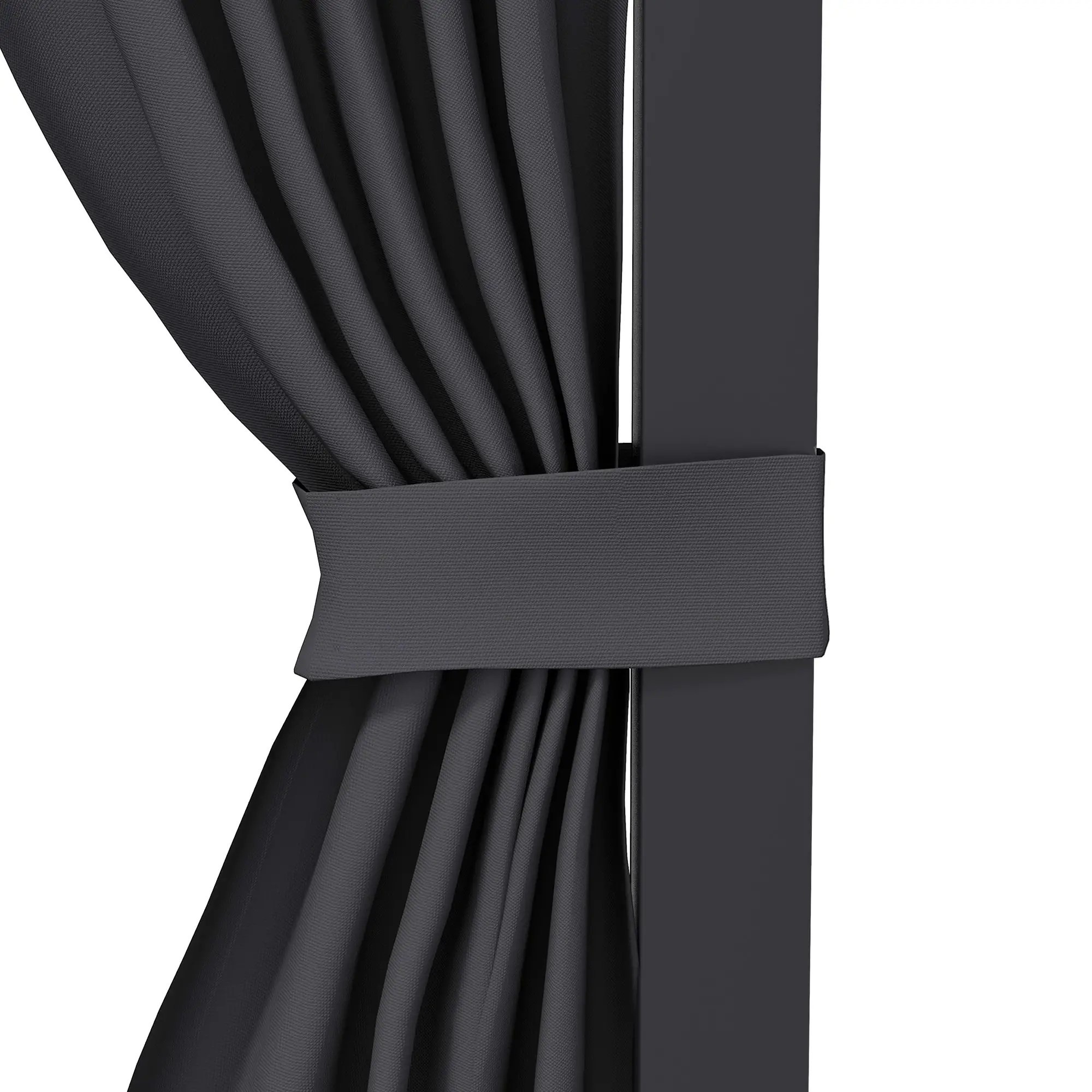 Outsunny Pergola mit Schiebedach – Aluminium, Sonnen- & Regenschutz, Grau, 365x255 cm