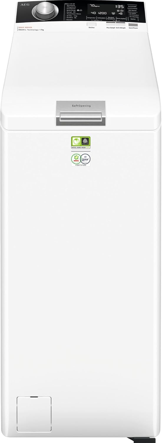 AEG LTR7A71370 Serie 7000 Toplader Waschmaschine mit ProSteam – Frische Wäsche in Rekordzeit