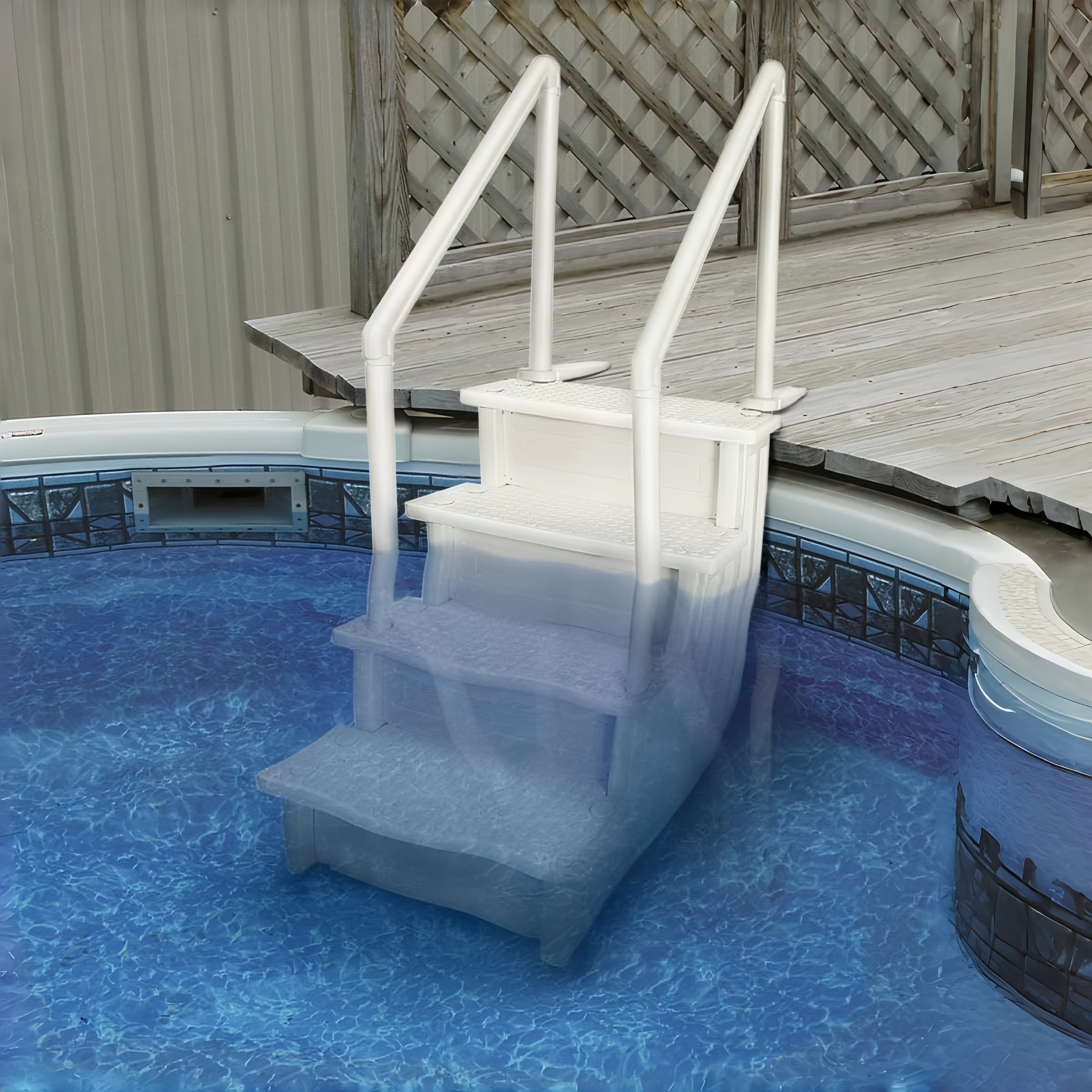 Luxus-Poolleiter in A-Form – Einstellbar für Aufstellpools