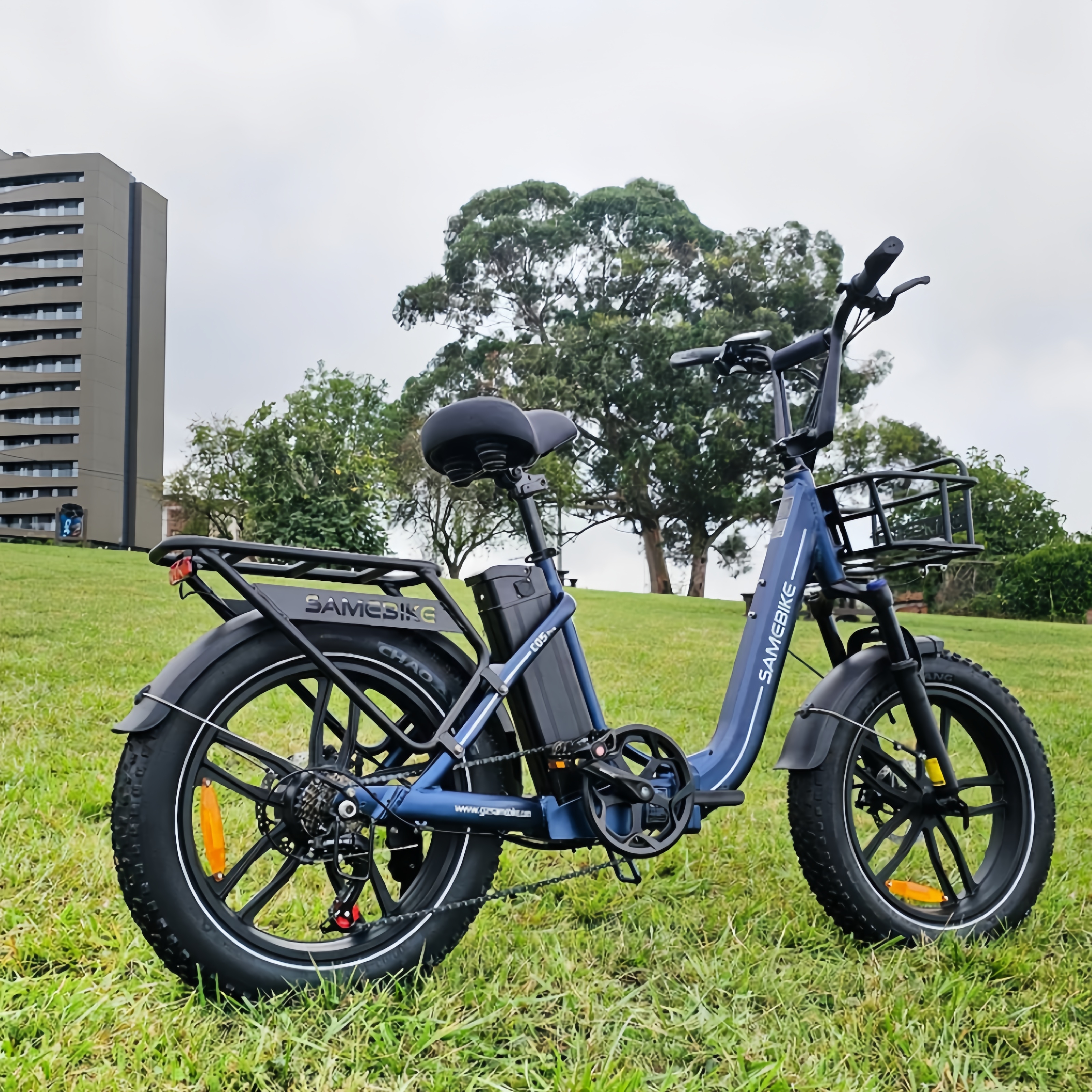 SAMEBIKE C05 Pro E-Bike – Pedelec Plegable Step-Through, Fat Tire 500 W, 36 V 13 Ah