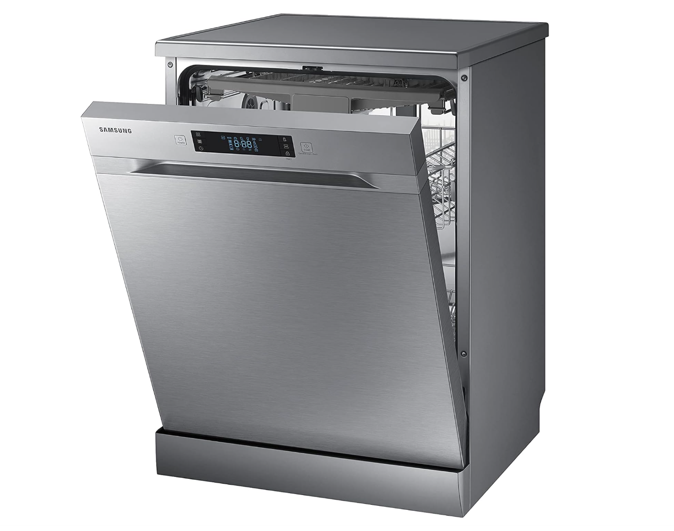 Samsung DW60M6050FS Geschirrspüler – 14 Maßgedecke, A++, freistehend, Edelstahl, LED-Touch, 60 cm