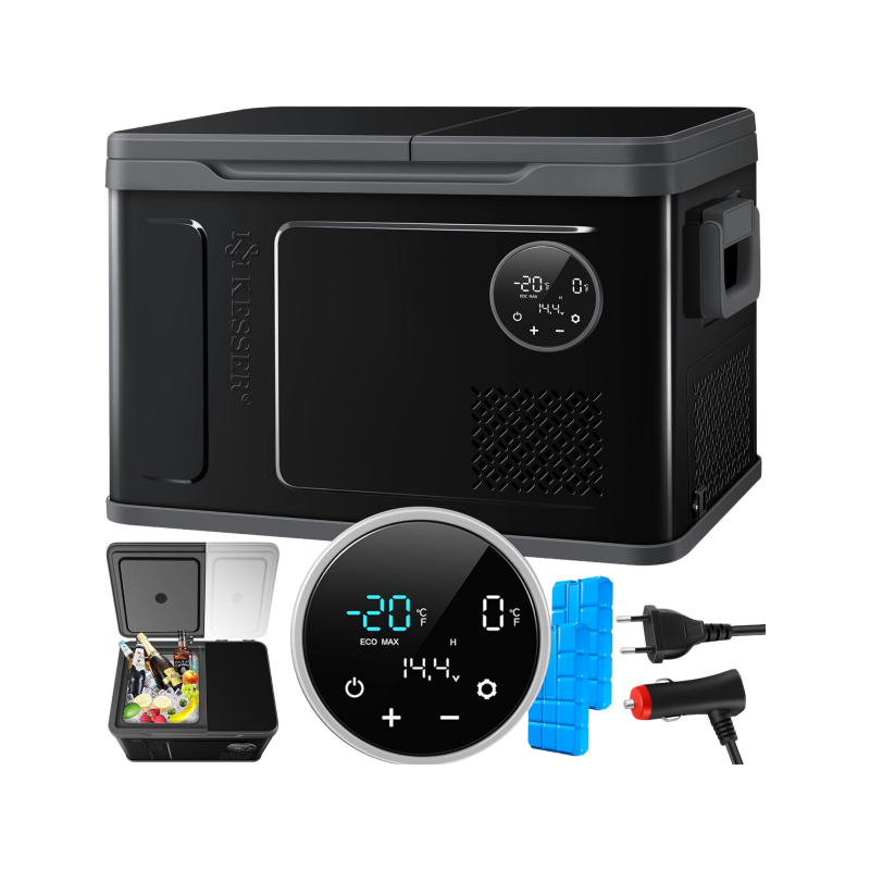 KESSER Kompressor-Kühlbox 2-in-1 Doppelzonen – Kühlung & Gefrieren für Zuhause, Auto & Outdoor
