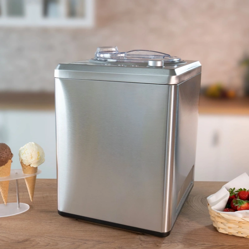 Professionelle Eismaschine 2025 – 2,5 L Kapazität für cremiges Eis zu Hause oder gewerblich