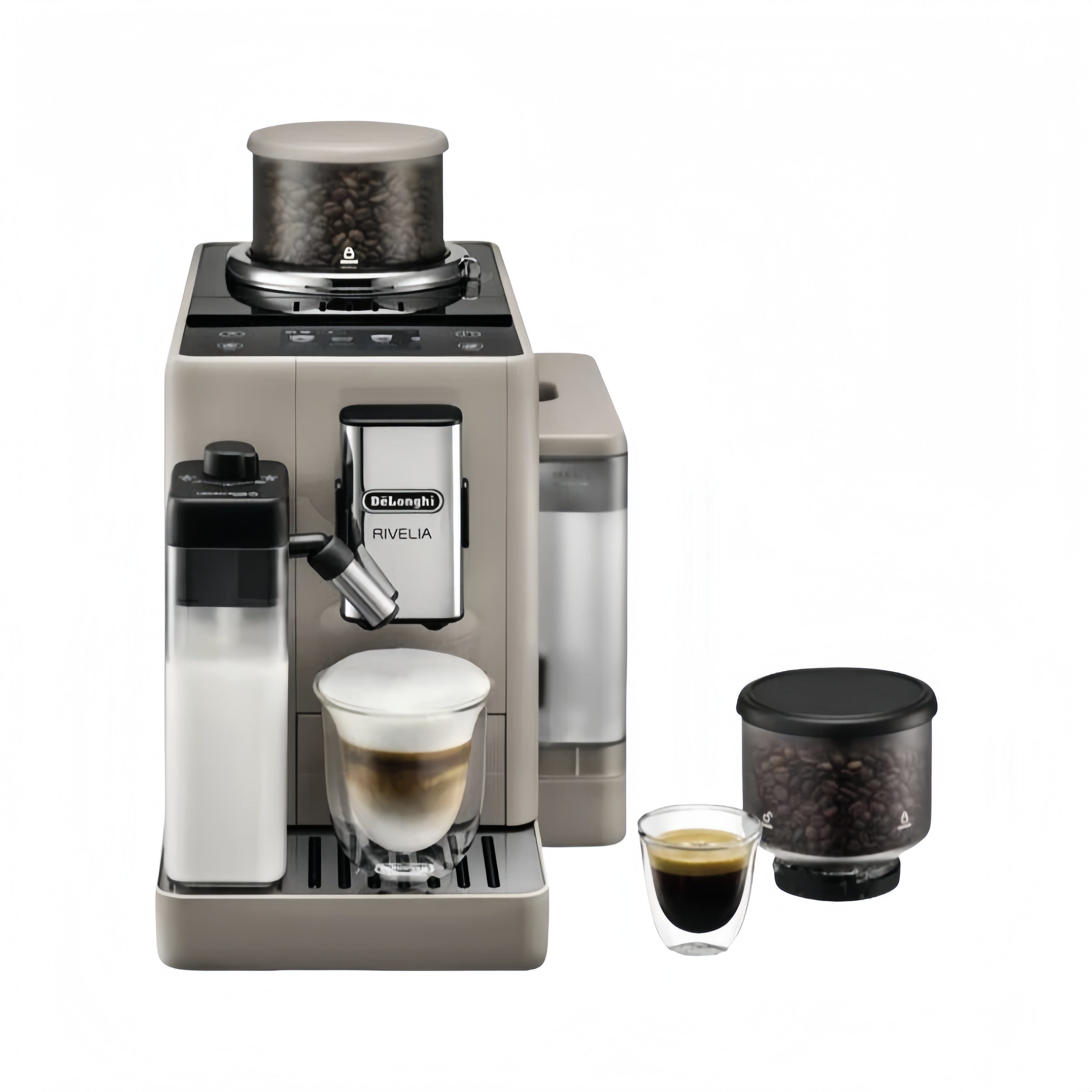 De’Longhi EXAM 440.55.BG Kaffeevollautomat – Beige, Bohnenkaffee, LatteCrema