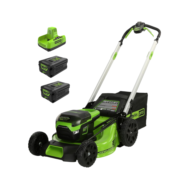 Greenworks 60V Akku-Rasenmäher 21” Selbstfahrend – Leistungsstark & Leise