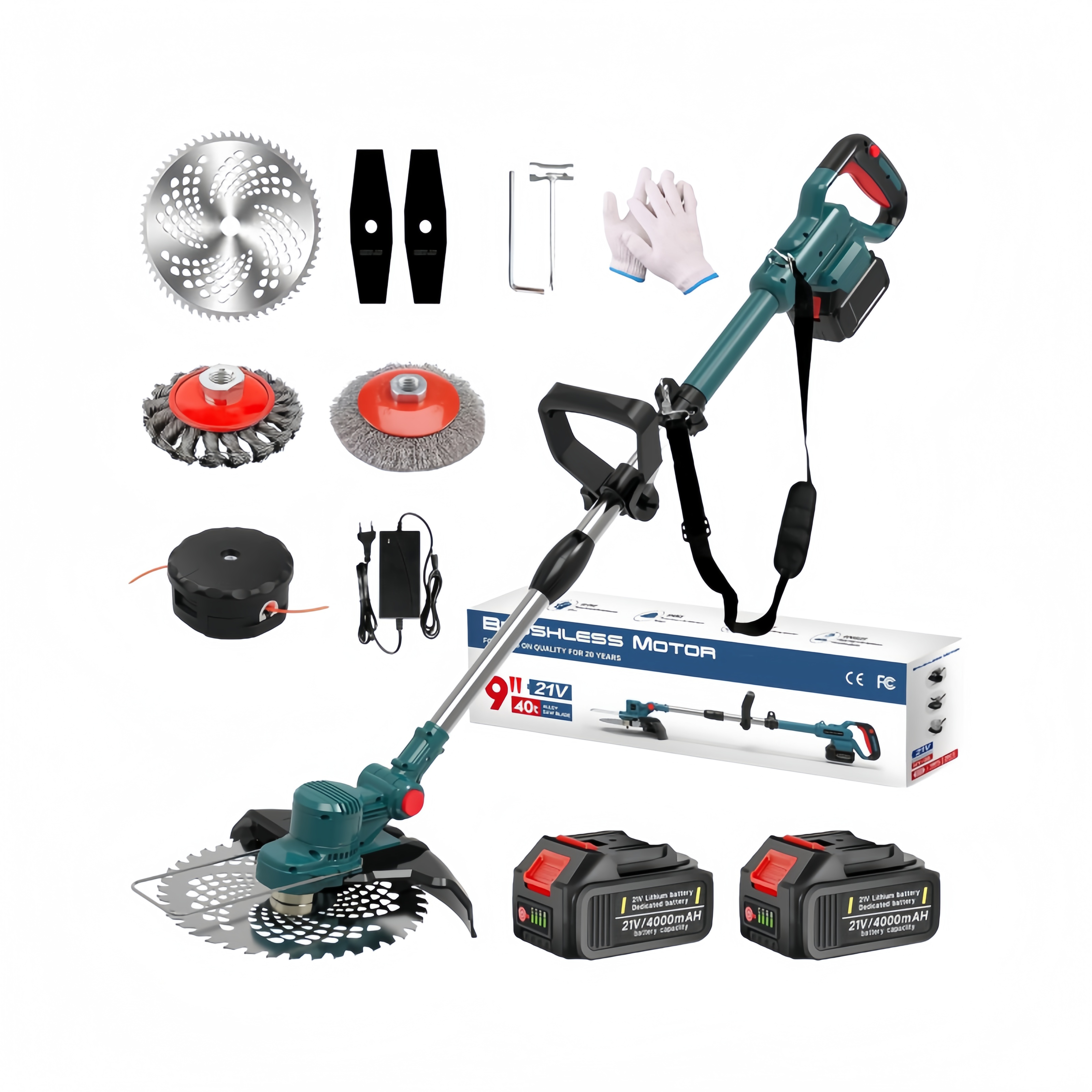 Hengriacly Akku-Rasentrimmer 21V – Kraftvoll, leicht & vielseitig