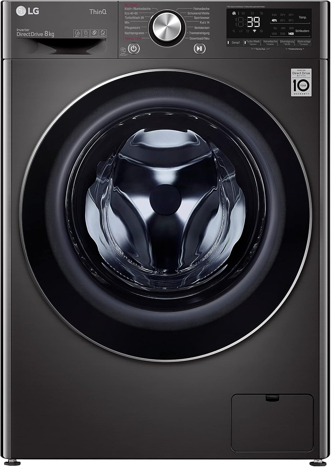 LG F4WV7080 Waschmaschine – 8 kg, 1400 U/min, AI Direct Drive