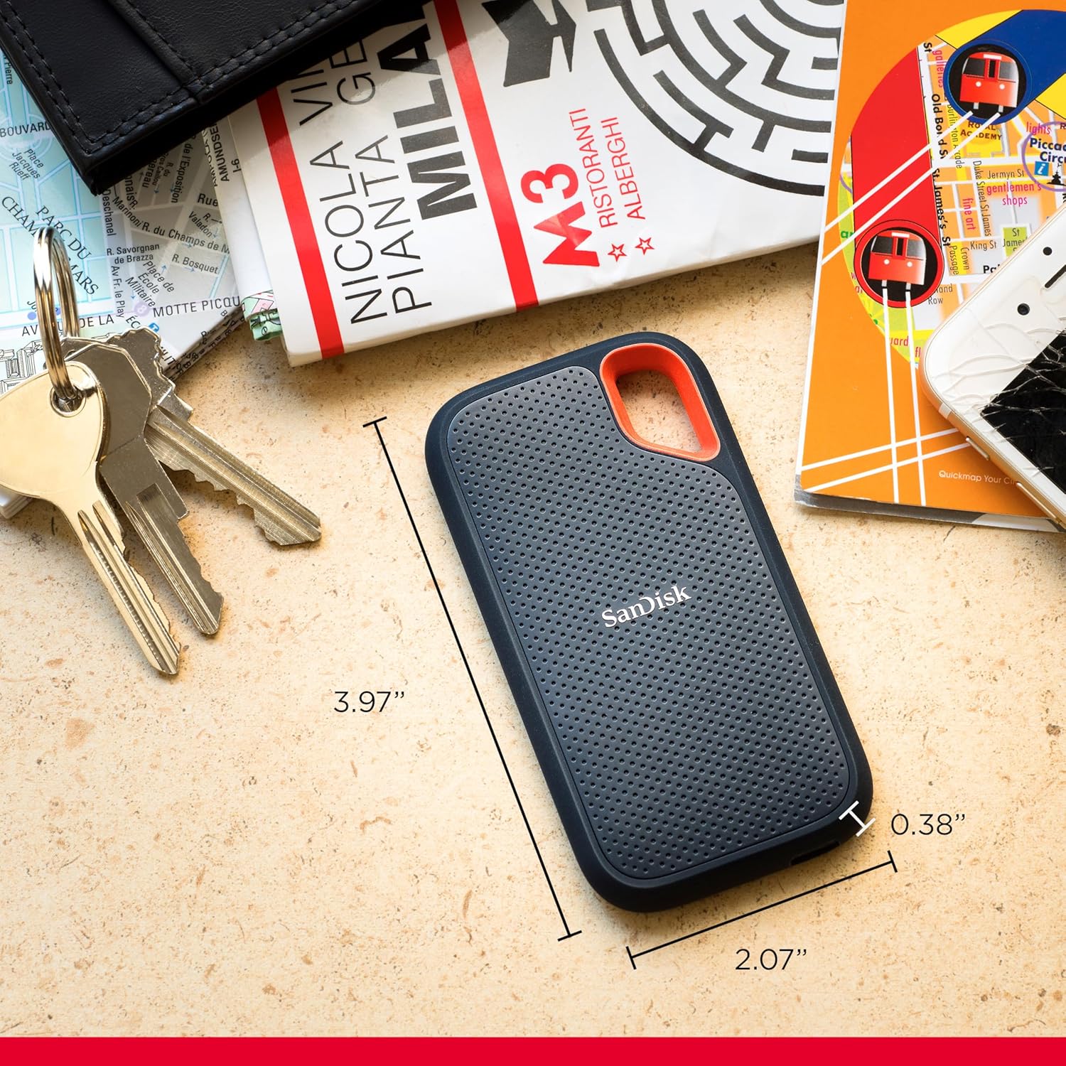 SanDisk Extreme Portable SSD 1 TB – Robuste & Schnelle Externe SSD