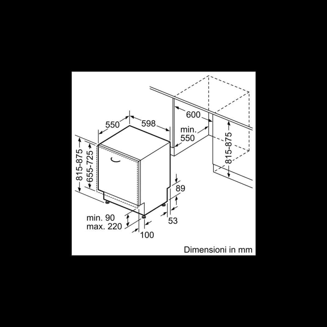 Bosch SMV4ETX08E Serie 4 – Vollintegriert 60 cm, Besteckkorb, Leise