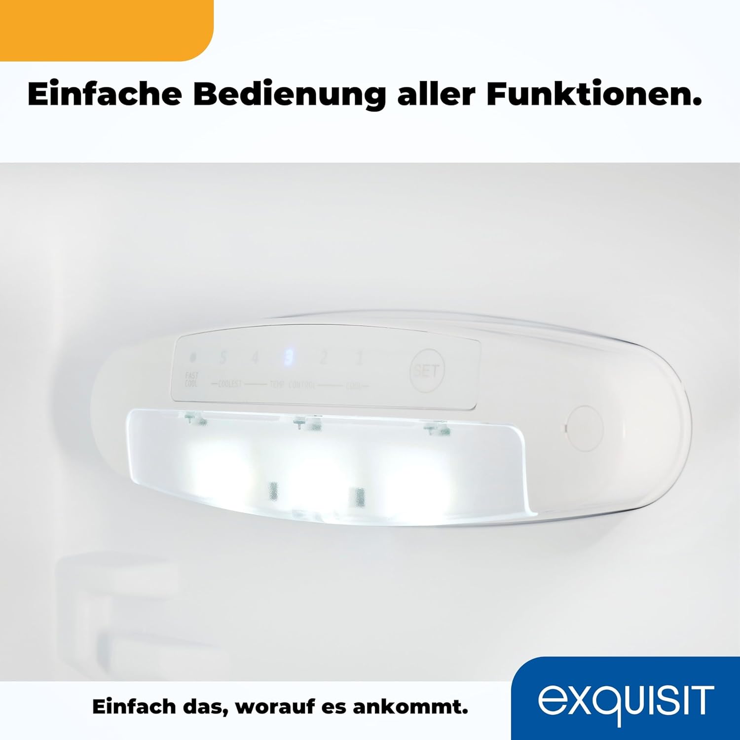 Exquisit Kühl-Gefrierkombination KGC5231-60-E-050C – 157 L, 4-Sterne-Gefrierfach, Alarm-Funktion