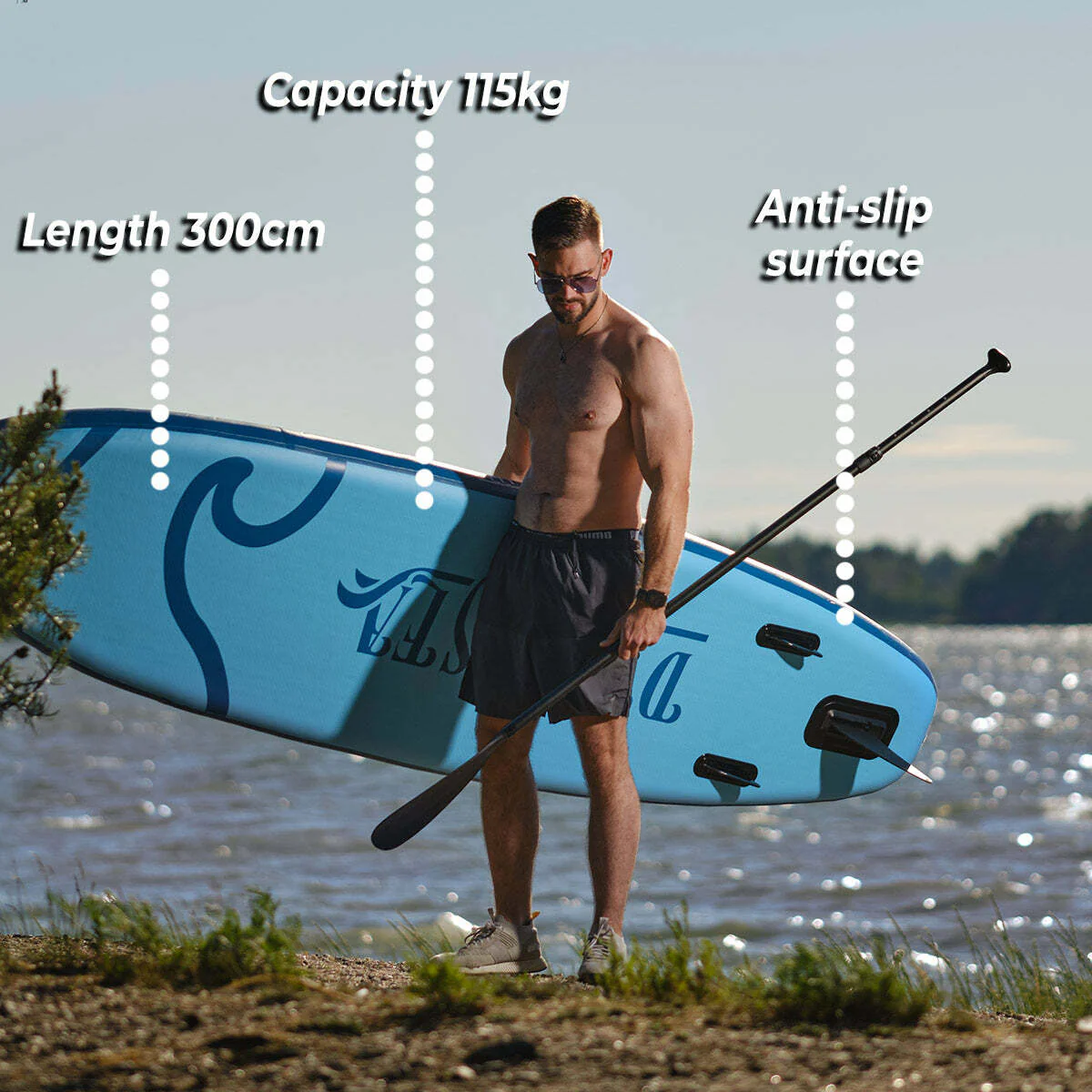 Deep Sea Kajak Pro 2x SUP Board Set – 300 cm, inkl. Kajaksitz & Paddel, Komplett-Set