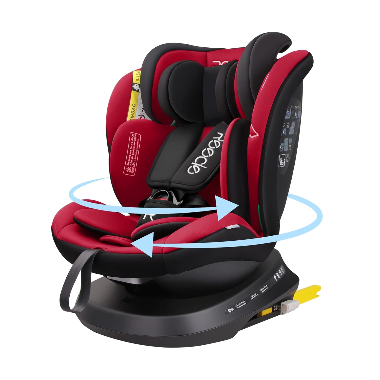 Reecle 360 i-Size – Kindersitz 40-150 cm, ISOFIX, 0-12 Jahre, Reboarder