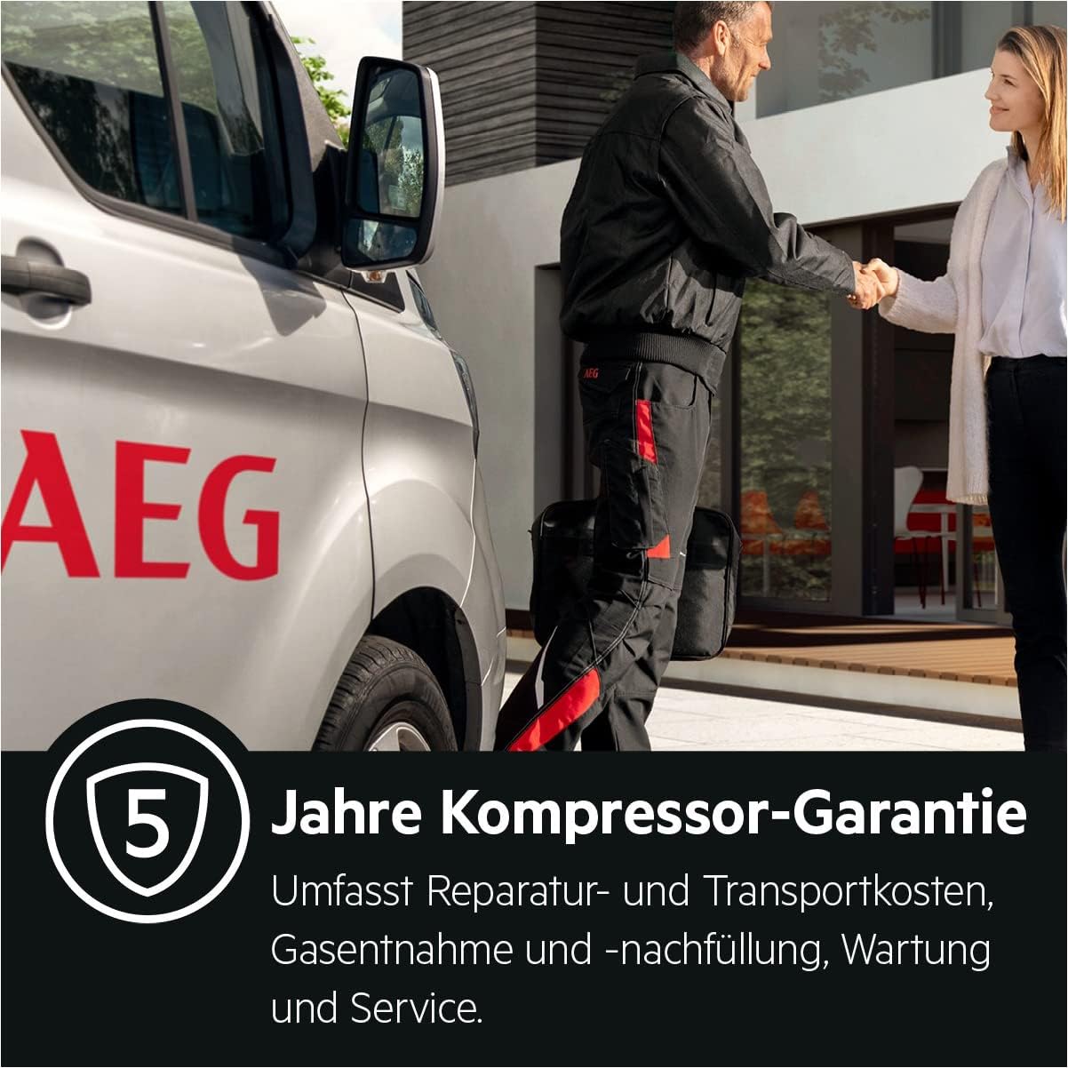 AEG RDB424E1AX Kühlautomat Serie 5000 – 206 L, Gefrierfach oben, Edelstahl-Look mit Anti-Fingerprint