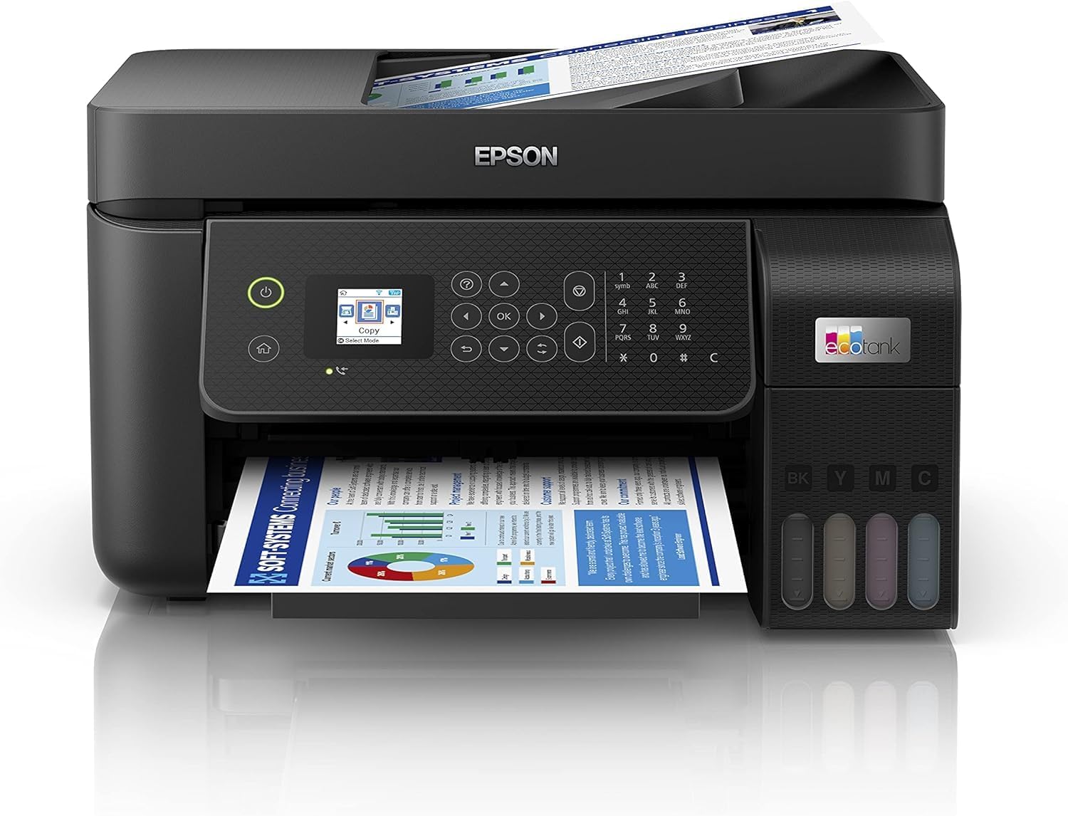 Epson EcoTank ET-4800 – A4, Multifunktion, Wi-Fi, Tintentanks für 3 Jahre