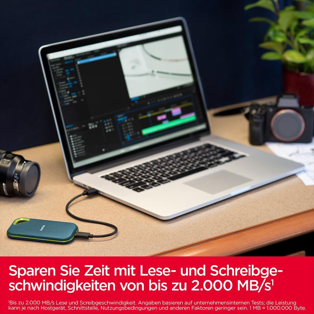 SanDisk Extreme Portable SSD 1 TB – Robuste & Schnelle Externe SSD