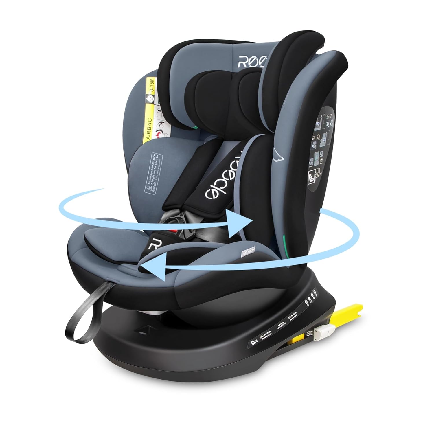 Reecle 360 i-Size – Kindersitz 40-150 cm, ISOFIX, 0-12 Jahre, Reboarder