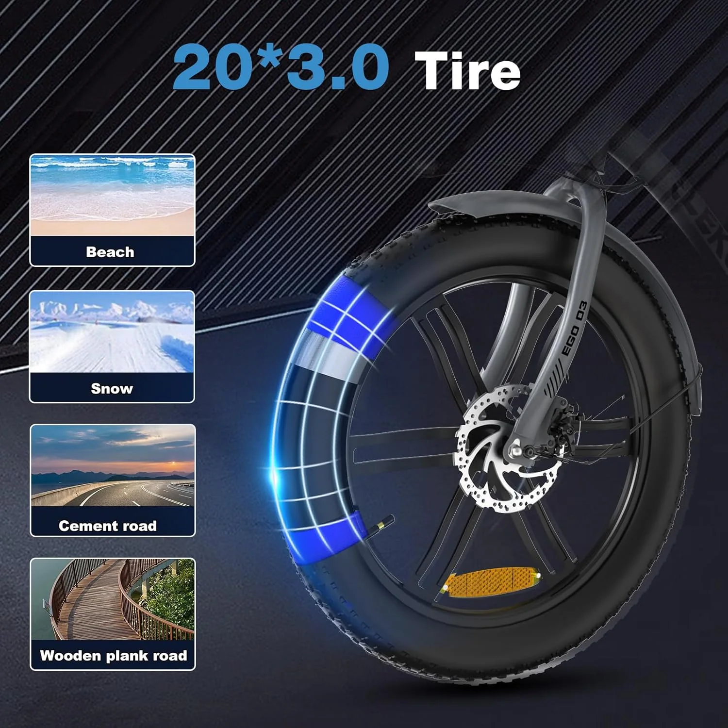 ELEKGo EGO03 Lasten-E-Trike – 500 W Motor, 48V/18Ah Akku, 40-60 km Reichweite