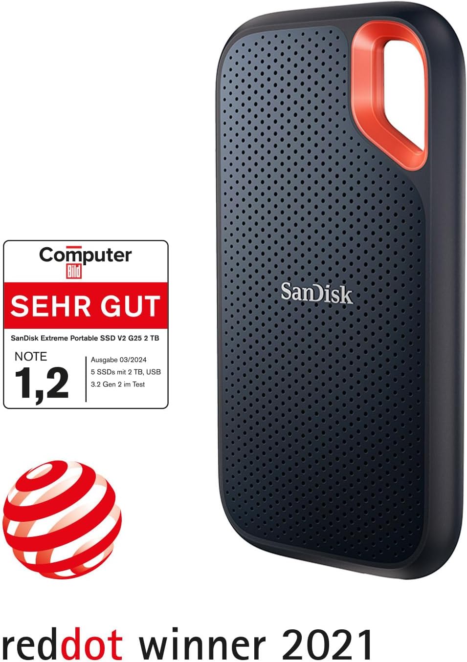 SanDisk Extreme Portable SSD 1 TB – Robuste & Schnelle Externe SSD