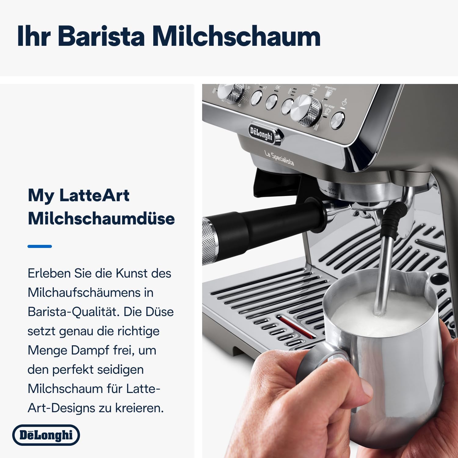 De’Longhi La Specialista Arte EC9155.MB – Siebträgermaschine, 15 Bar, 1300 W