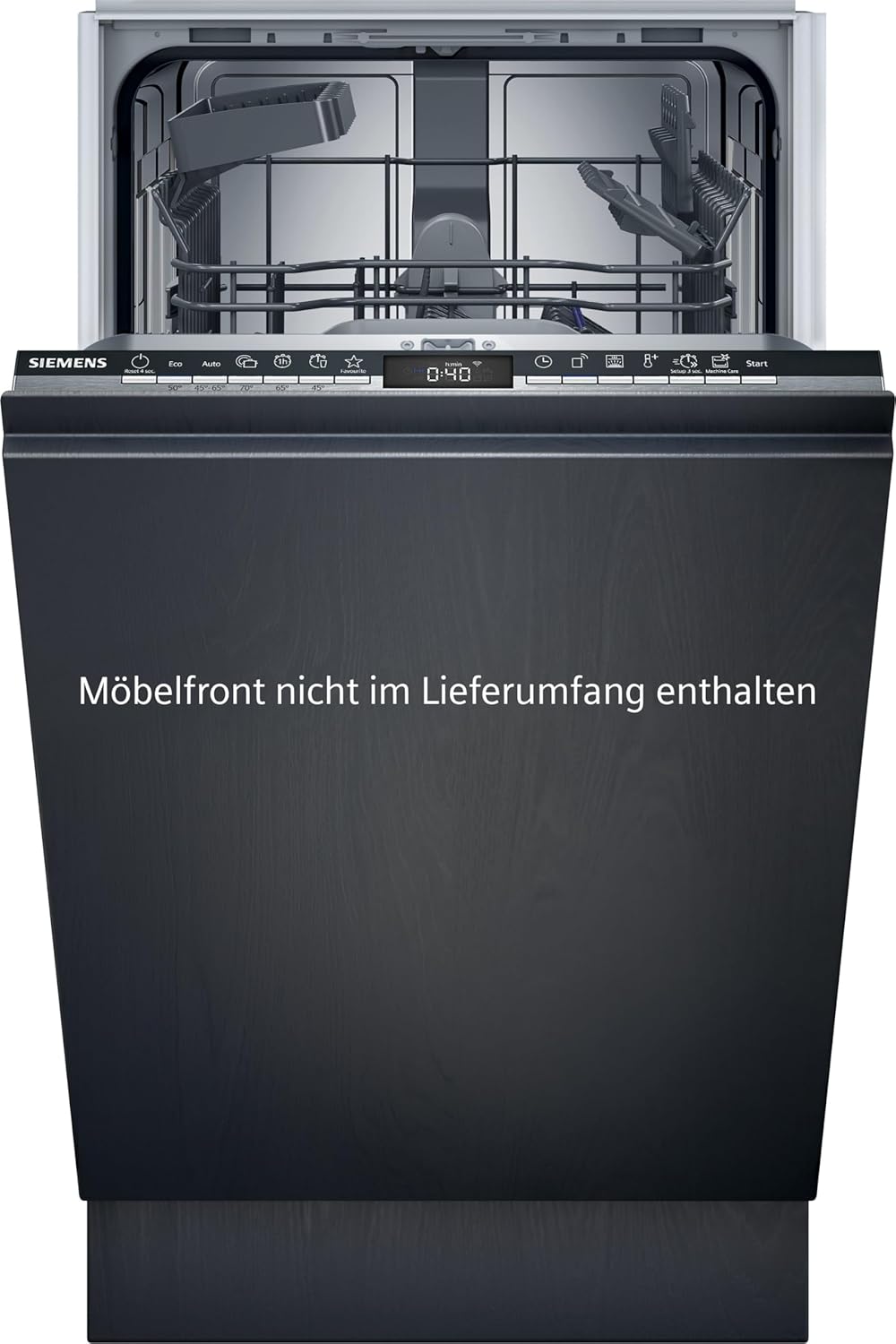 Siemens SR65YX08ME iQ500 Geschirrspüler – Vollintegriert 45 cm, Zeolith-Trocknung, Besteckschublade