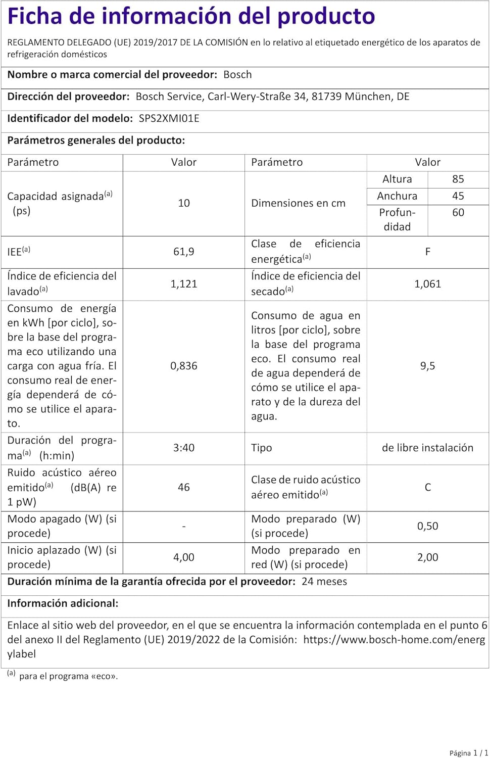 Bosch SPV2IKX10E Serie 2 – Vollintegriert, 45 cm breit, Extra Trocknen