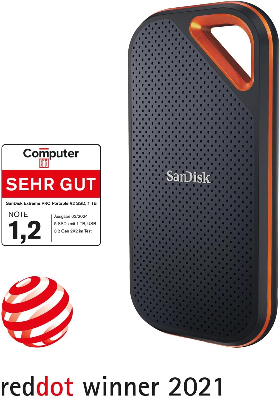 SanDisk Extreme Portable SSD 1 TB – Robuste & Schnelle Externe SSD