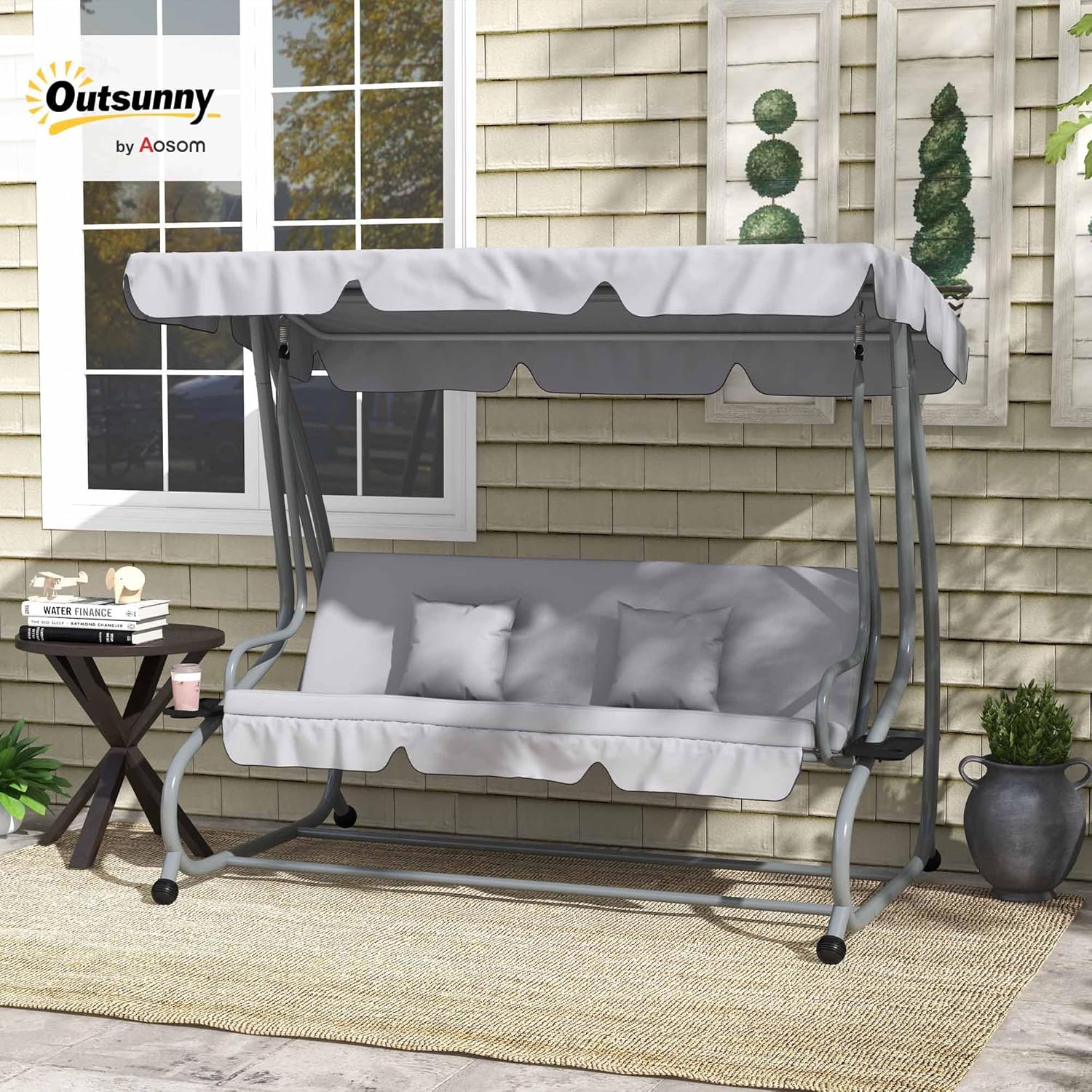 Outsunny Hollywood 3-Sitzer Gartenschaukel