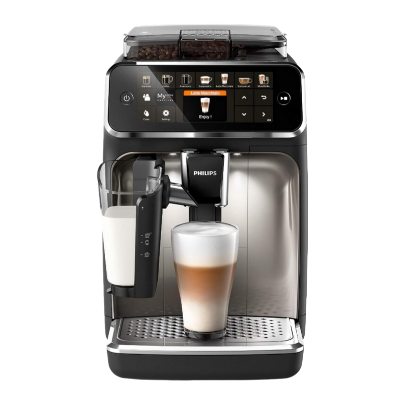 Philips Serie 5400 Kaffeevollautomat – LatteGo Milchsystem, 12 Kaffeespezialitäten, 4 Benutzerprofile