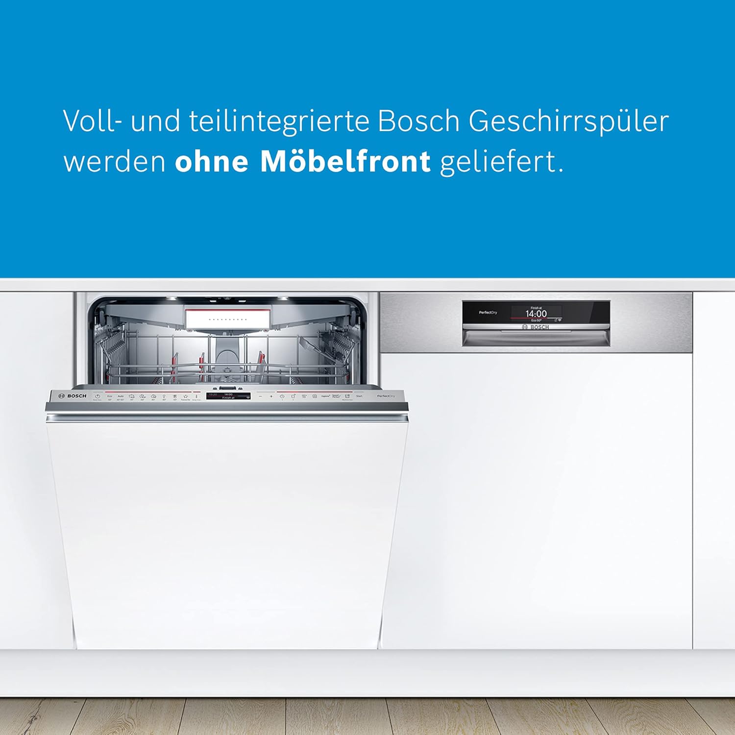 Bosch SMV4ETX08E Serie 4 – Vollintegriert 60 cm, Besteckkorb, Leise