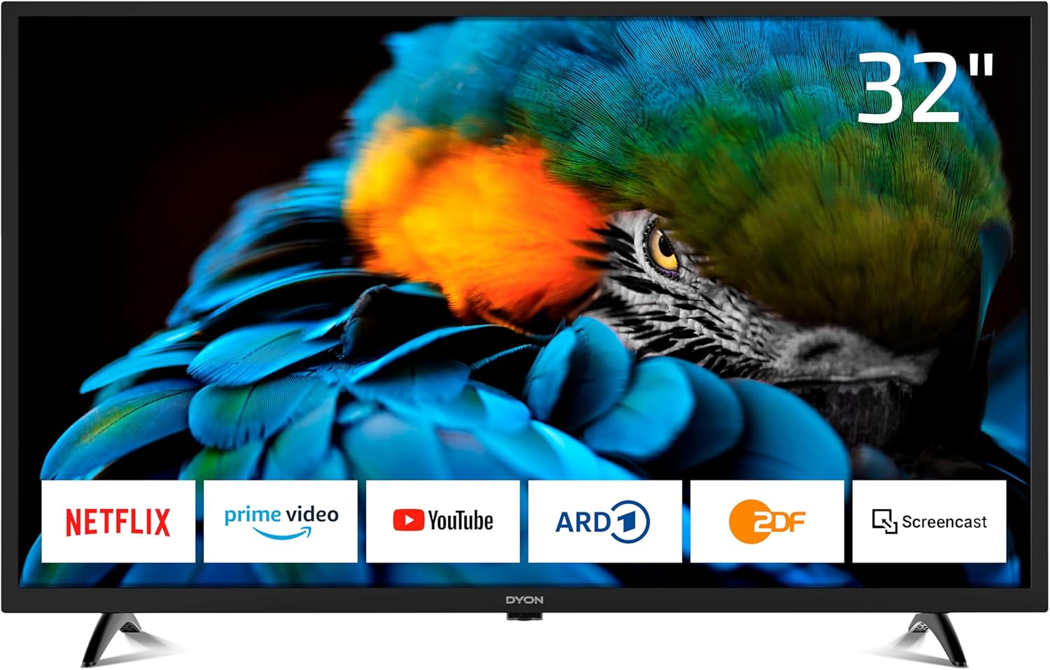 DYON Smart 43 VX – 43 Zoll Full HD Smart TV mit Triple Tuner, App Store & Streaming-Diensten
