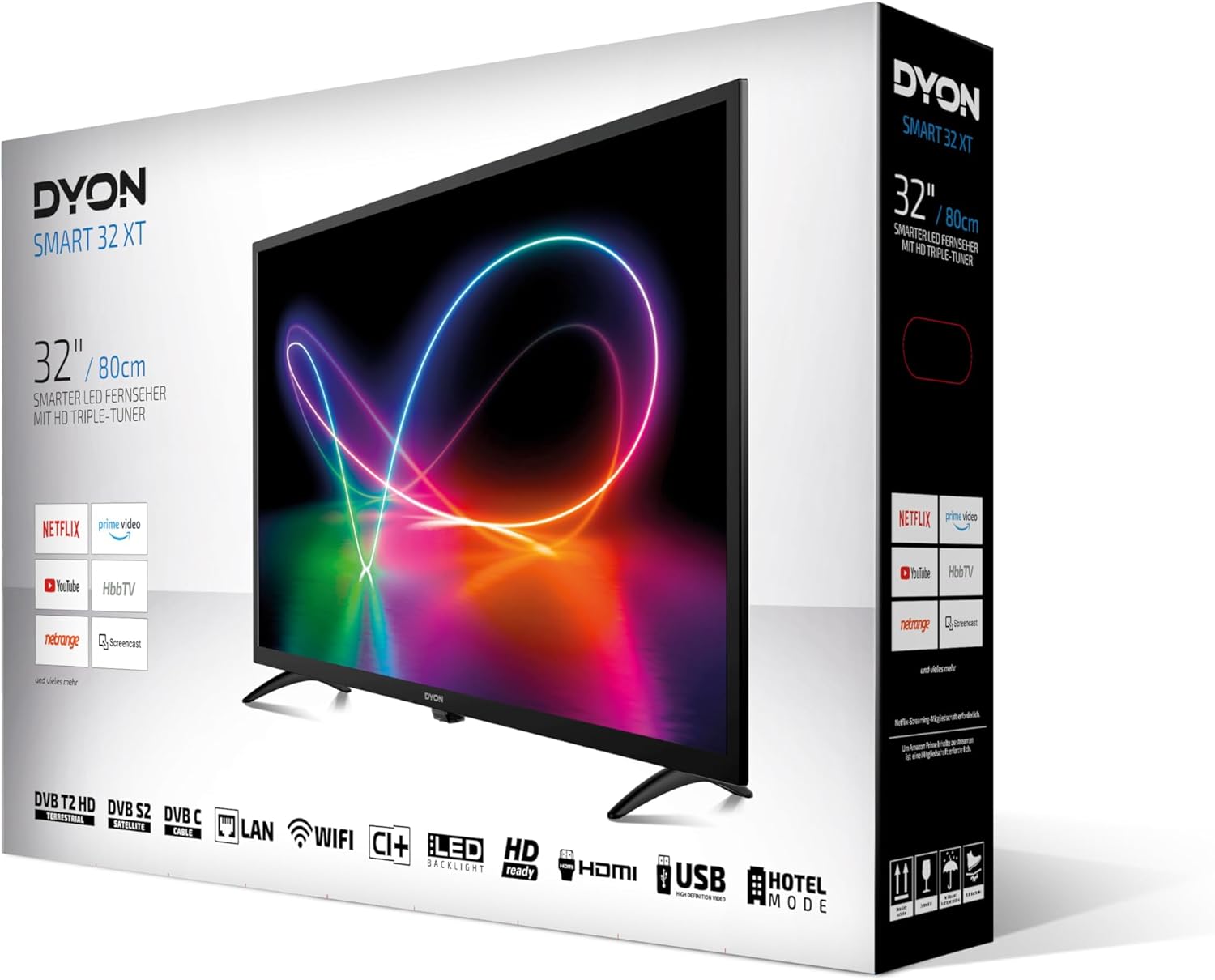 DYON Smart 43 VX – 43 Zoll Full HD Smart TV mit Triple Tuner, App Store & Streaming-Diensten