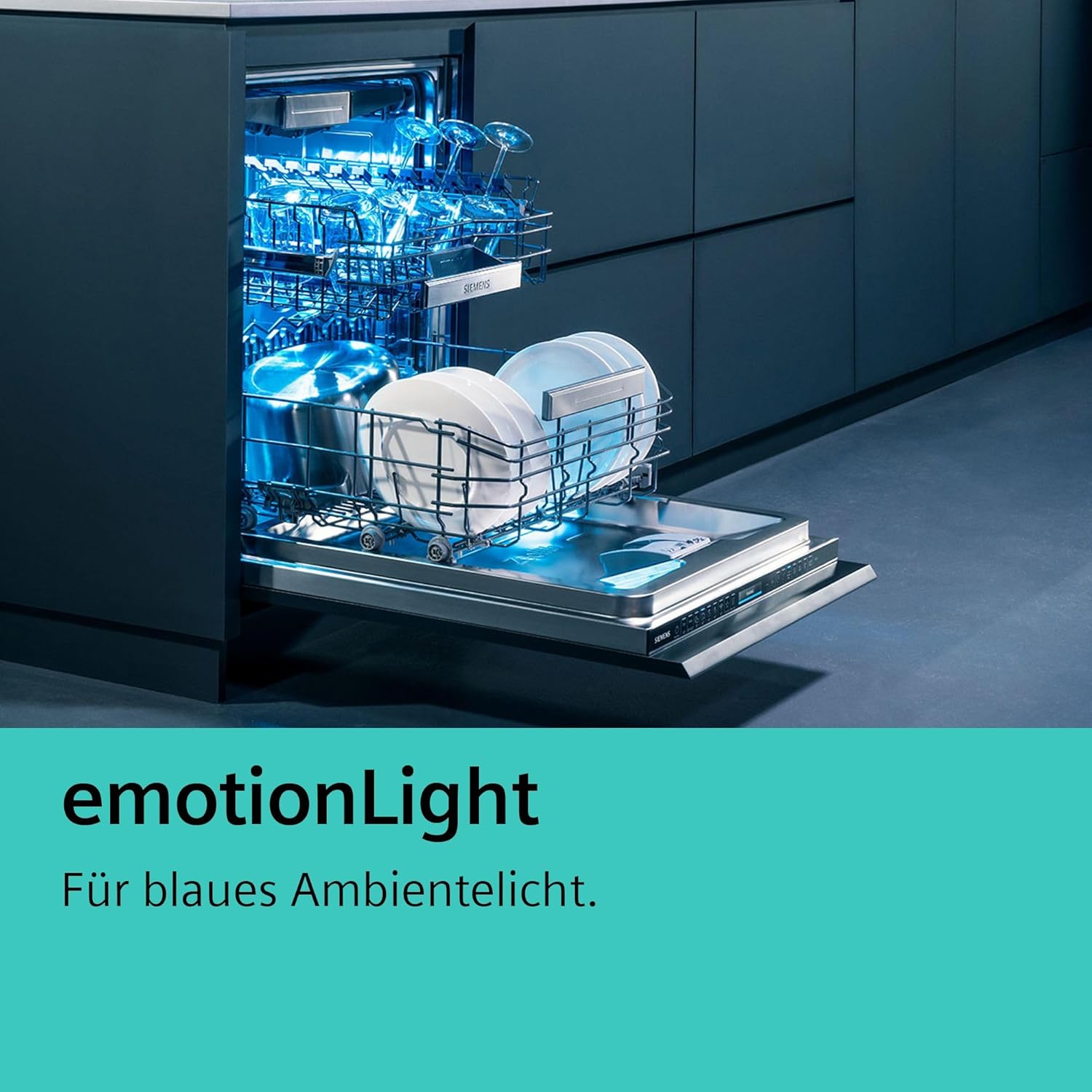 Siemens SR65YX08ME iQ500 Geschirrspüler – Vollintegriert 45 cm, Zeolith-Trocknung, Besteckschublade
