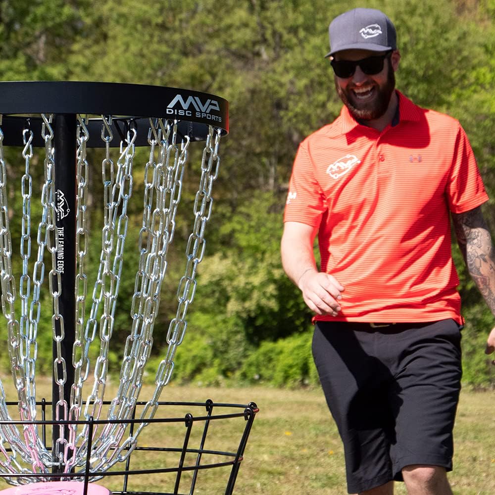MVP Black Hole Pro 24-Chain Disc Golf Korb – Tragbar & Profi-Standard
