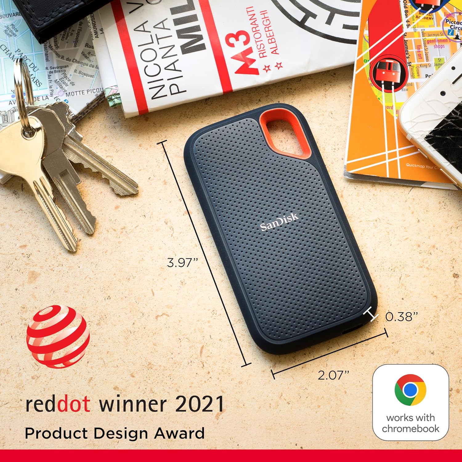 SanDisk Extreme Portable SSD 1 TB – Robuste & Schnelle Externe SSD