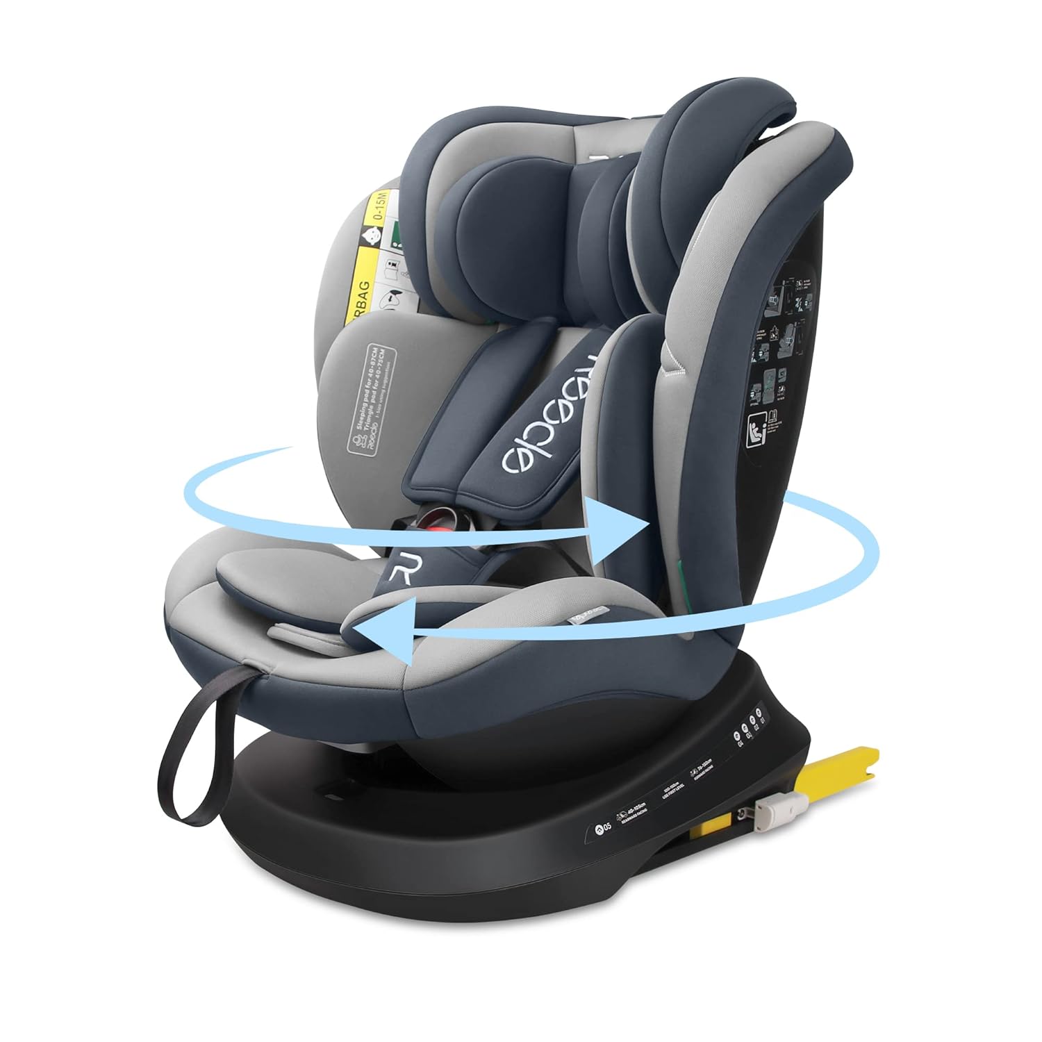 Reecle 360 i-Size – Kindersitz 40-150 cm, ISOFIX, 0-12 Jahre, Reboarder