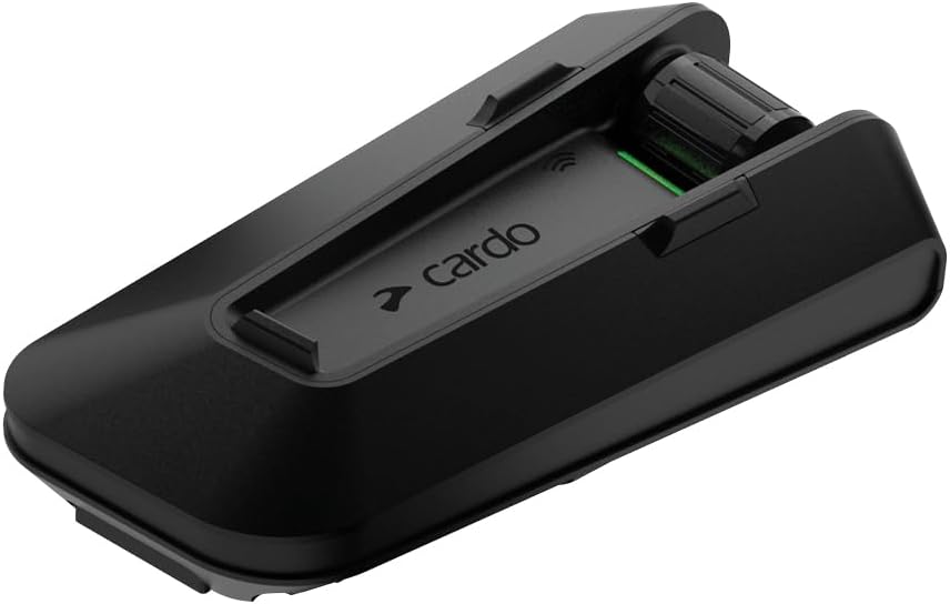 Cardo PACKTALK Edge – Motorrad Bluetooth Kommunikationssystem Headset Intercom (Einzelpack, Schwarz)