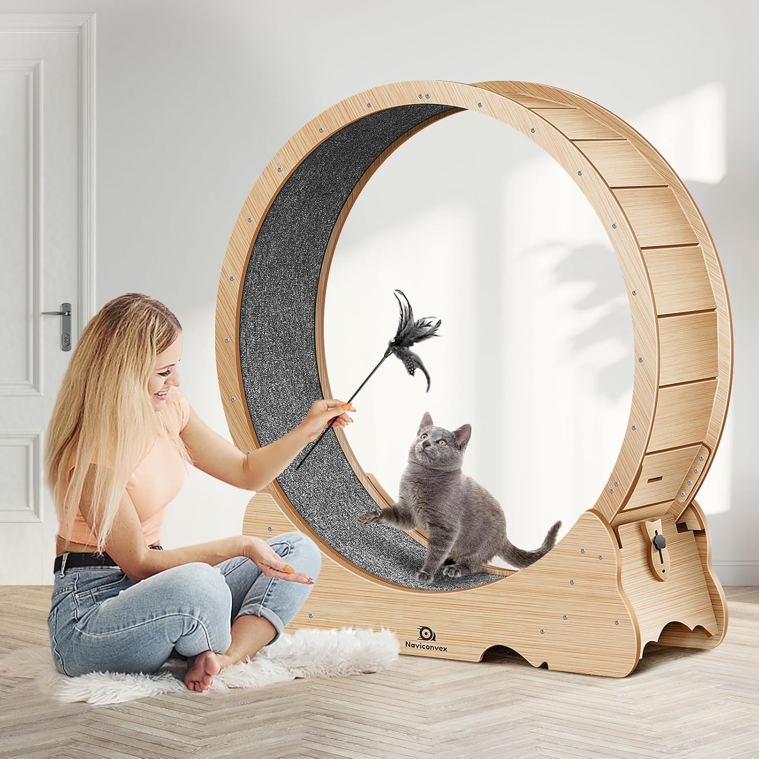 Naviconvex Katzen-Laufrad XXL – Ø 135 cm