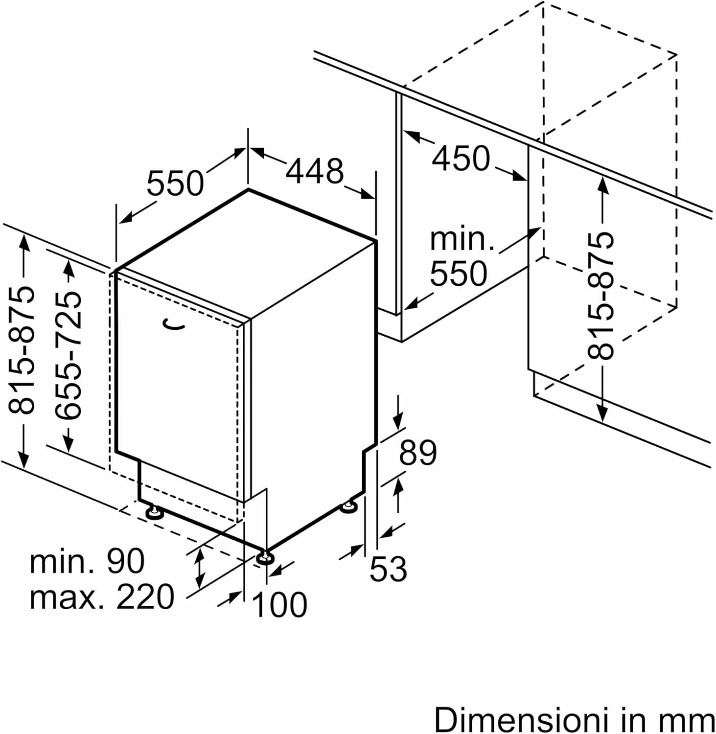 Bosch SPV2IKX10E Serie 2 – Vollintegriert, 45 cm breit, Extra Trocknen