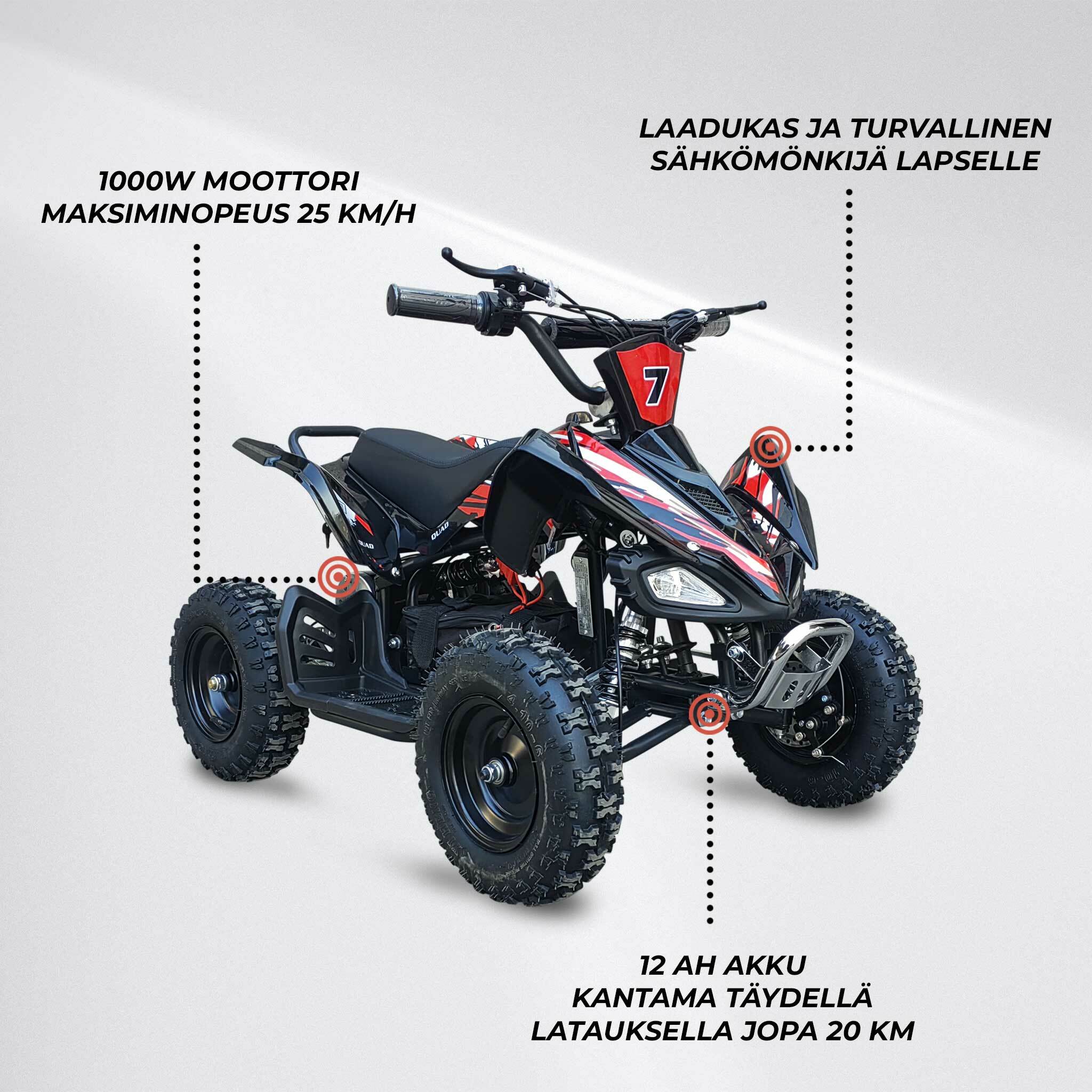 Swoop Elektro Quad Adventurer 1000W – 25 km/h, 20 km Reichweite, 3 Geschwindigkeitsstufen