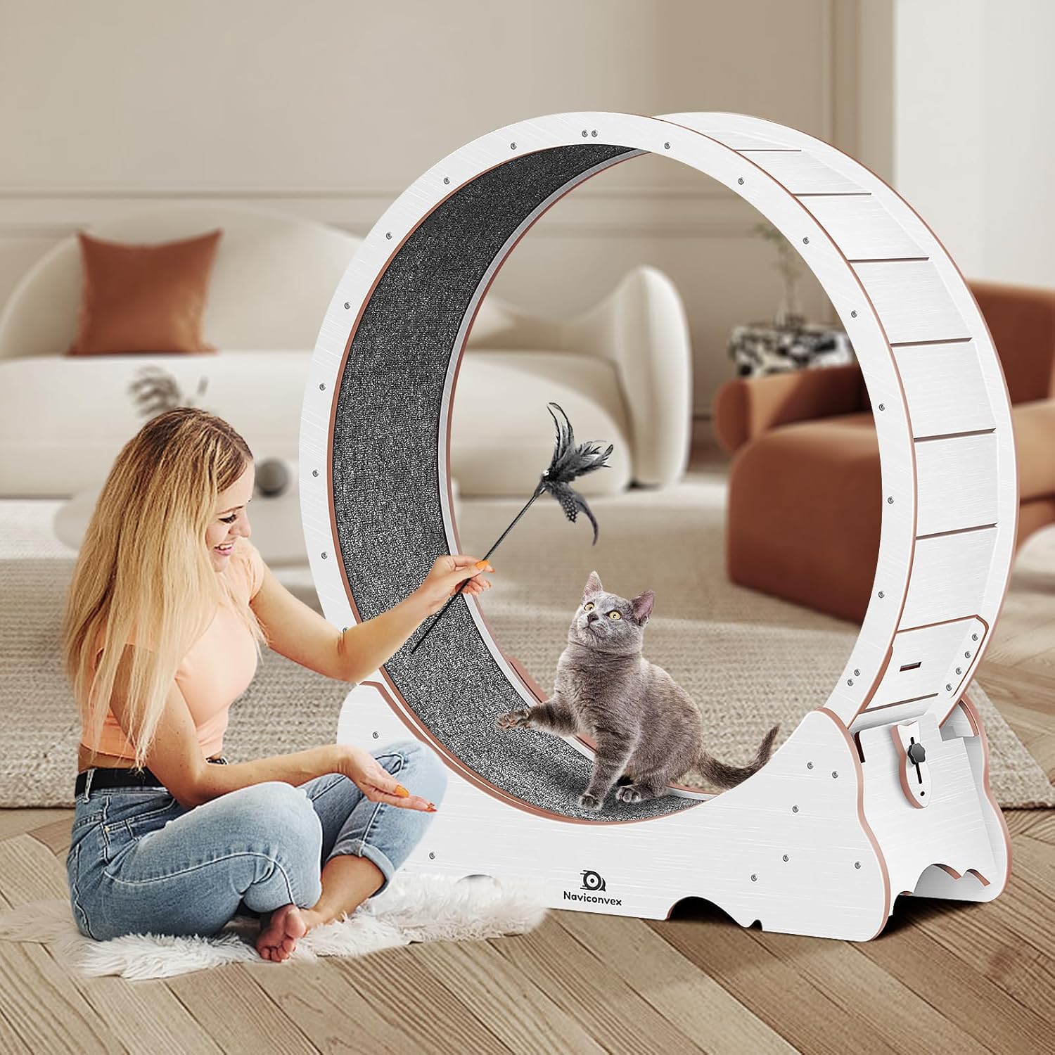 Naviconvex Katzen-Laufrad XXL – Ø 135 cm