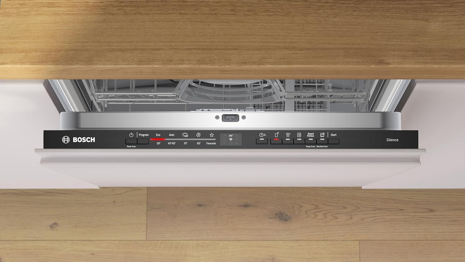 Bosch SMV4ETX08E Serie 4 – Vollintegriert 60 cm, Besteckkorb, Leise