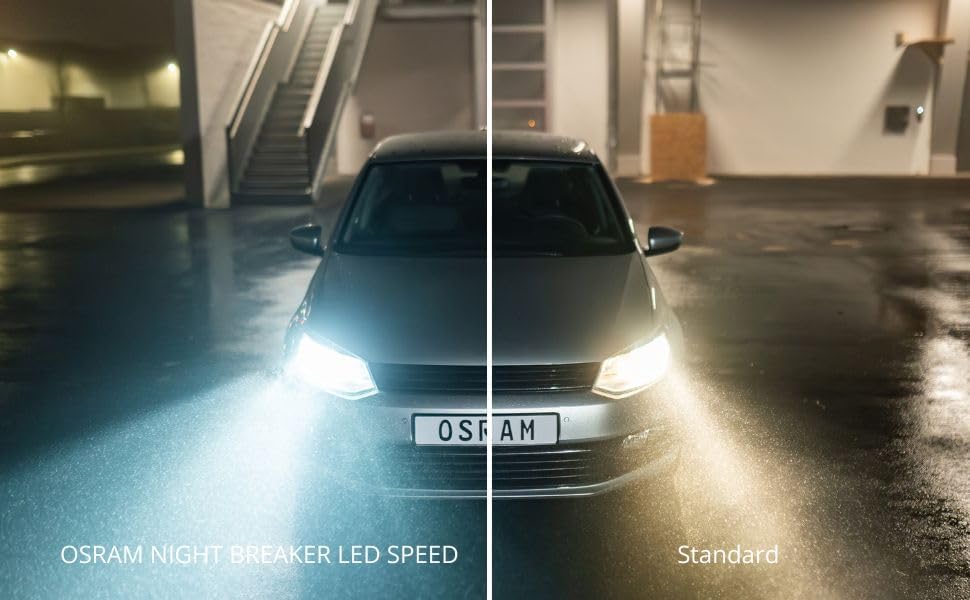 Osram Night Breaker LED Speed H7 – Straßenzugelassene LED Scheinwerferlampe, 6000K, Plug & Play
