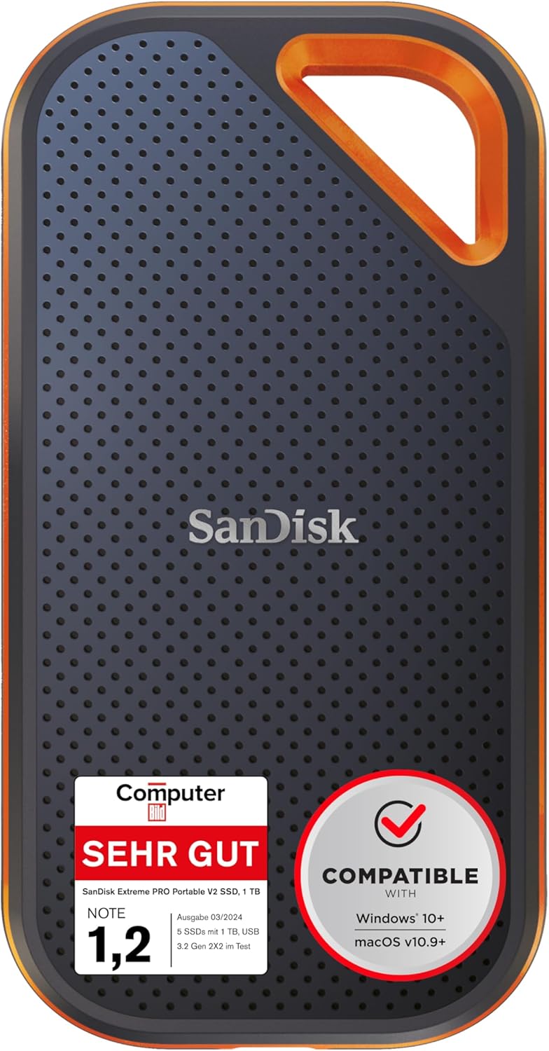 SanDisk Extreme Portable SSD 1 TB – Robuste & Schnelle Externe SSD