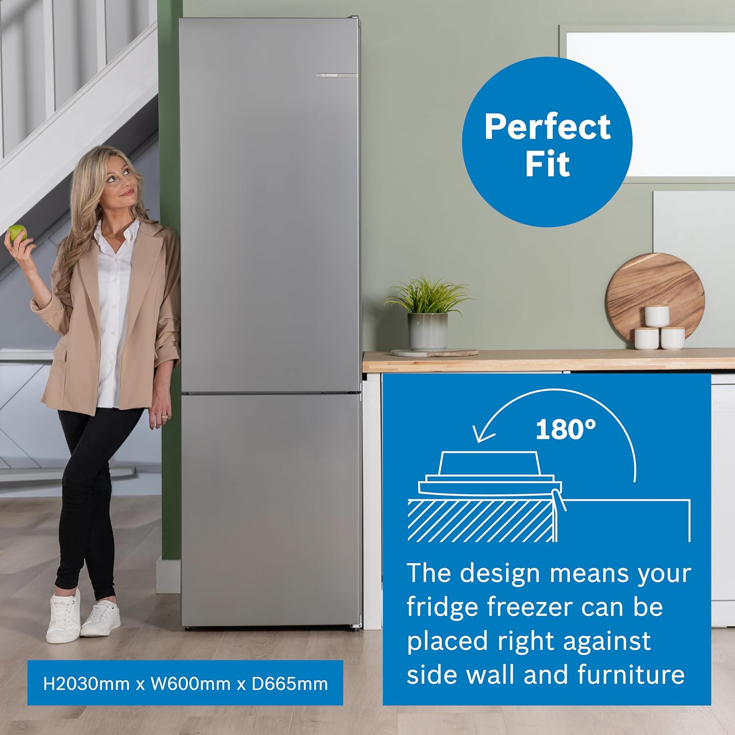 Bosch KGN39AIAT Serie 6 – 260 L Kühlraum, 103 L Gefrierfach, NoFrost & VitaFresh XXL