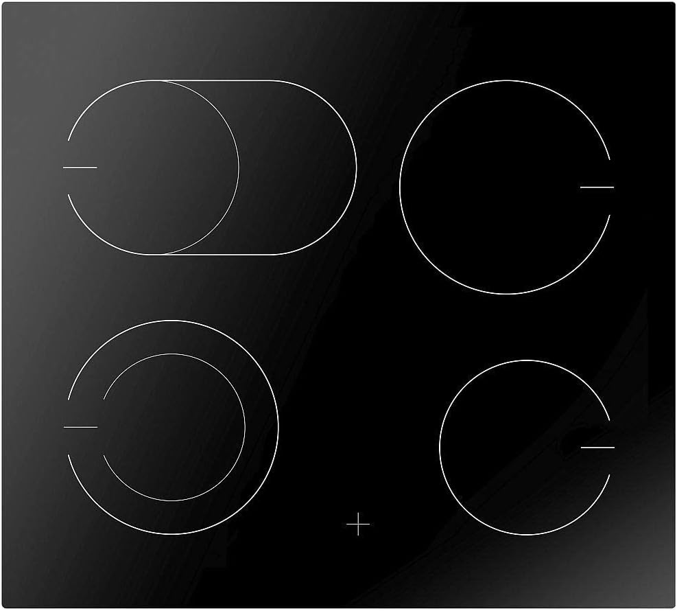 Amica Einbau-Herd-Set EHC 933 015 E – Glaskeramik Kochfeld, Backofen mit Grill & Umluft, Zweikreis- und Bräterzone