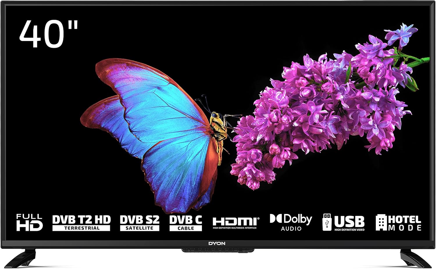 DYON Smart 43 VX – 43 Zoll Full HD Smart TV mit Triple Tuner, App Store & Streaming-Diensten