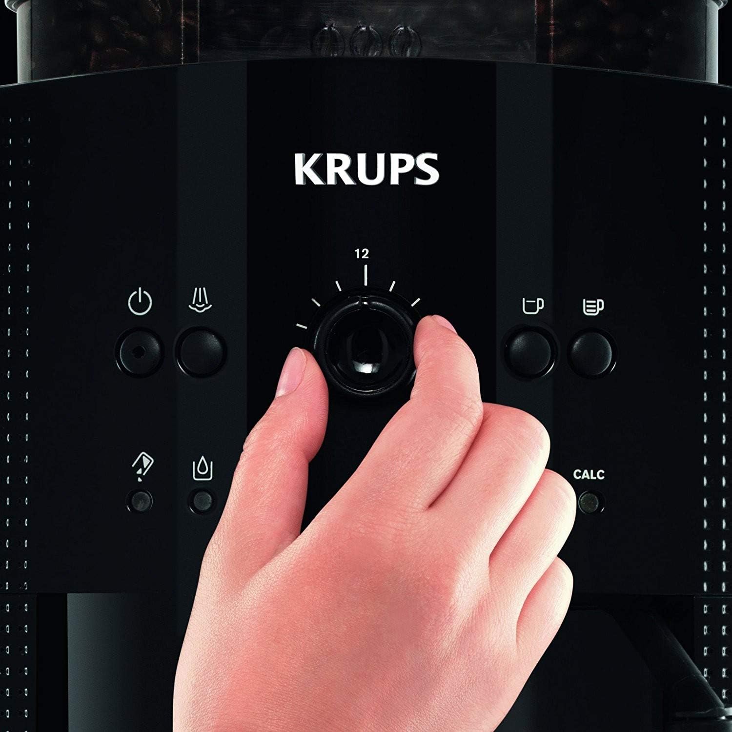 Krups Arabica Picto EA810870 – Milchschaumdüse, 2-Tassen-Funktion, Einfache Reinigung