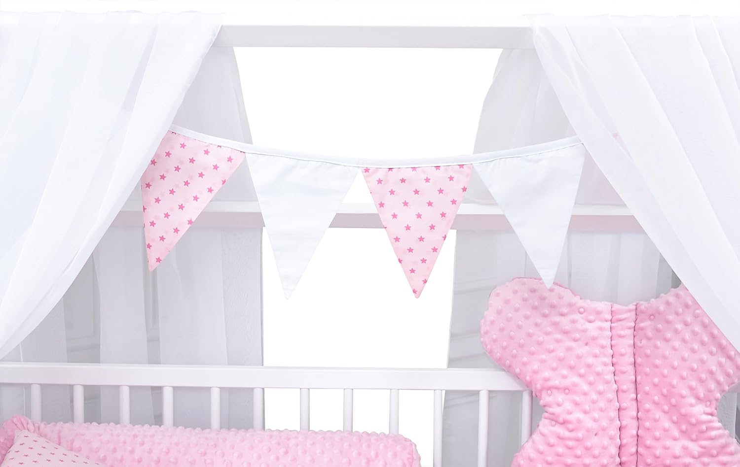 Baby Delux Babybett Hausbett – 60x120 cm, Komplett Set, Schublade & Rausfallschutz